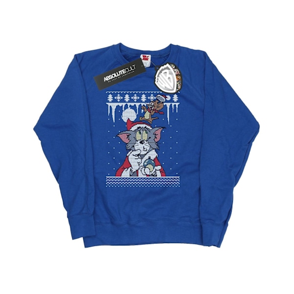 Tom And Jerry Dam/Damjul Jul Fair Isle Sweatshirt L Ro Royal Blue L