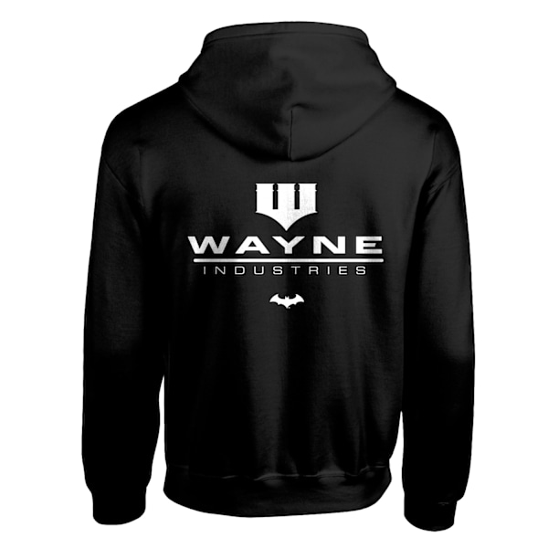 Batman Unisex Vuxen Wayne Industries Full Zip Hoodie M Svart Black M