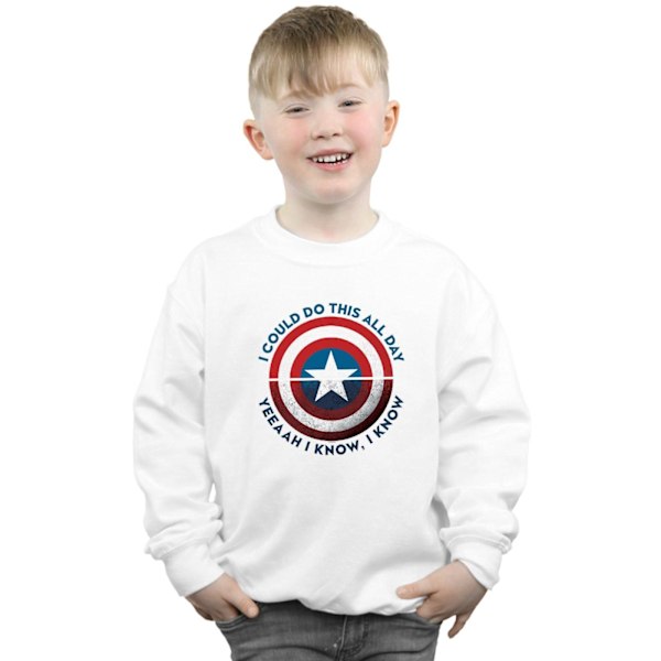 Marvel Boys Avengers Endgame Do This All Day Sweatshirt 5-6 År White 5-6 Years