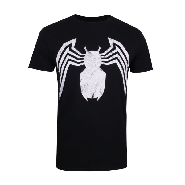 Marvel Mens Venom Emblem T-Shirt L Svart Black L