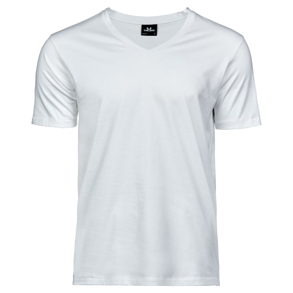 Tee Jays Herr Luxury V-Neck Tee 3XL Vit White 3XL