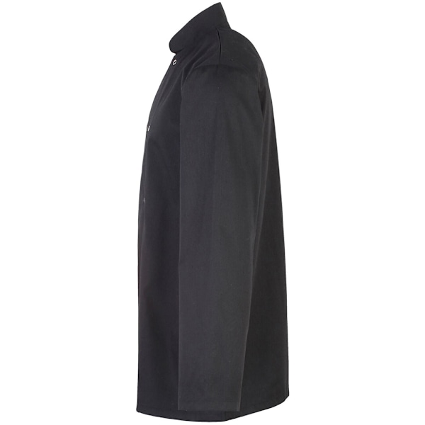 Premier Kockjacka med Studded Front, Lång Ärm / Arbetskläder Kock 4XL Black 4XL