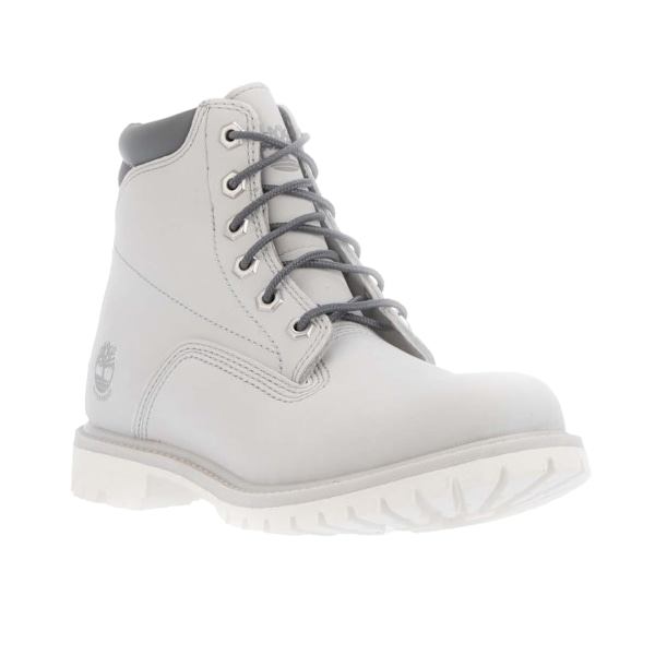 Timberland Dam/Damer Grain Läder Snörning Vattentäta Stövlar Grey 4.5 UK