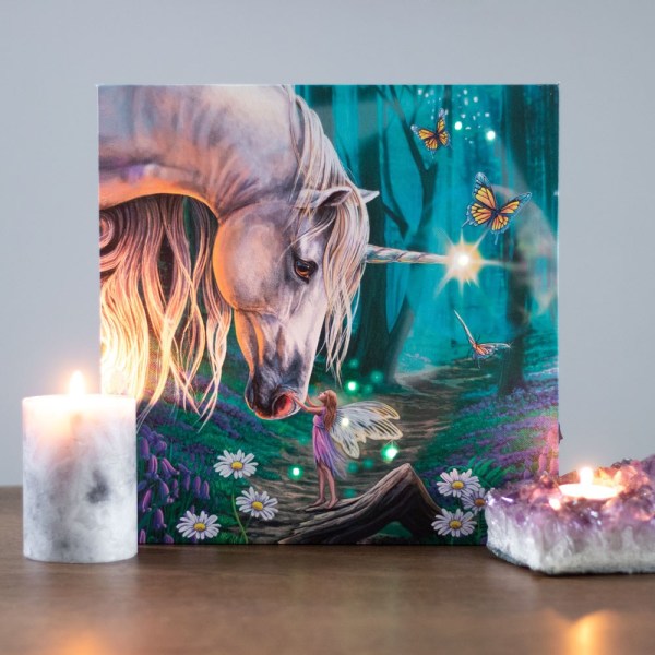 Lisa Parker Fairy Whispers Canvas inramad plakett One Size Blue/P Blue/Purple/White One Size