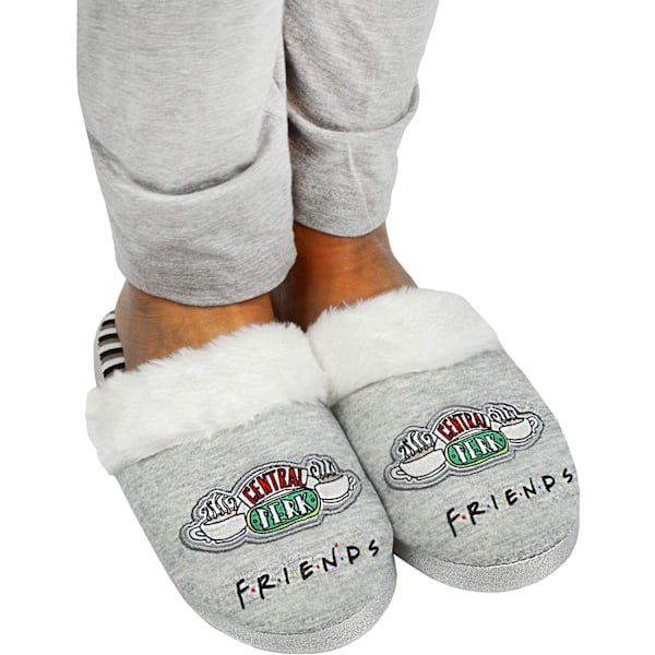 Friends Dam Central Perk Tofflor 3 UK-4 UK Heather G Heather Grey/White/Black 3 UK-4 UK