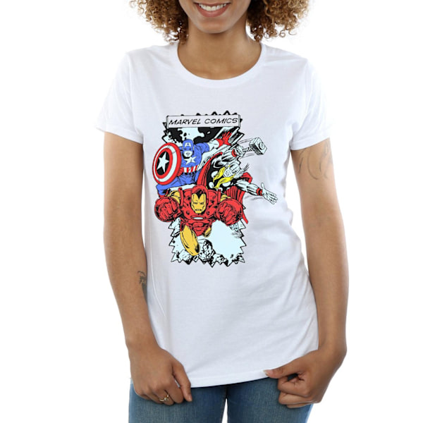 Marvel Dam/Kvinnor Seriefigurer Bomull T-shirt L Vit White L