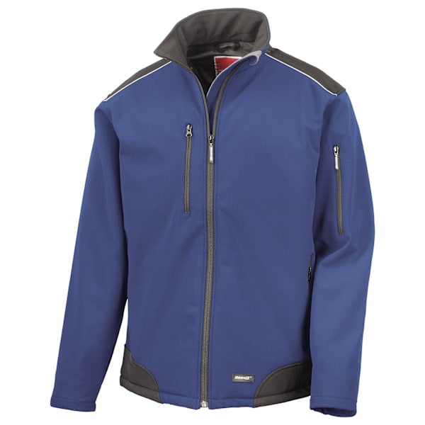 WORK-GUARD by Result Unisex Vuxen Ripstop Mjuk Skaljacka XXL Royal Blue/Black XXL