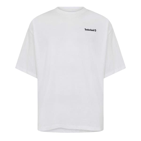 Timberland Herr Oval Logotyp Regular T-shirt XL Vit White XL