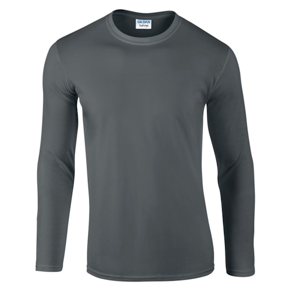 Gildan Soft Style långärmad T-shirt 2XL Charcoal Charcoal 2XL