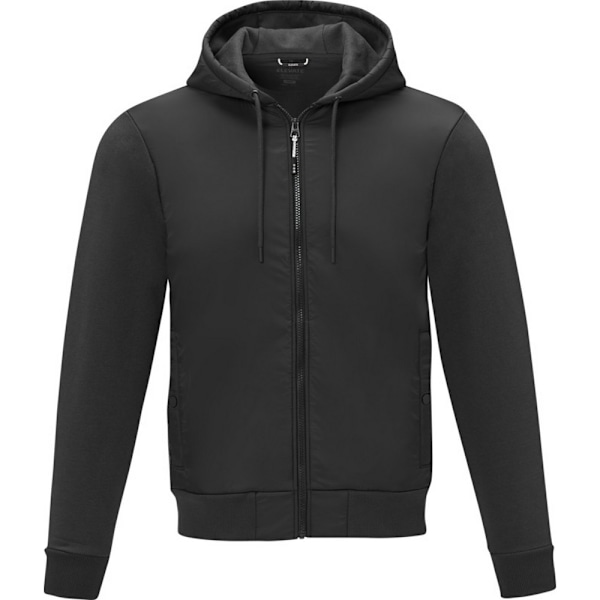 Elevate Life Darnell Full Zip Hoodie M Solid Black Solid Black M