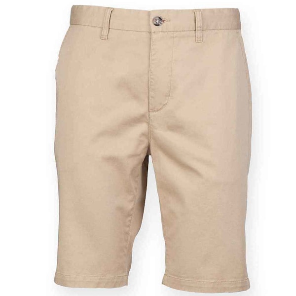 Front Row Herr Chino Stretch Shorts 32R Stone Stone 32R