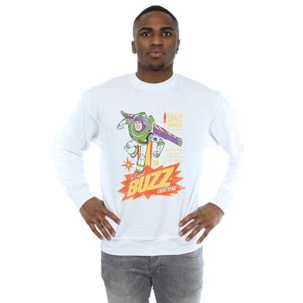 Disney Mens Toy Story 4 The Original Buzz Lightyear Sweatshirt White 5XL