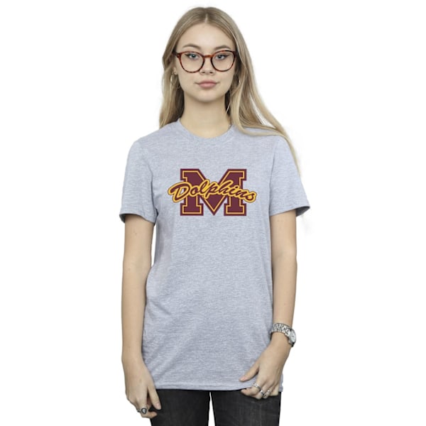 Netflix Dam/Kvinnor Sex Education M Delfiner Bomull Boyfriend Sports Grey 3XL