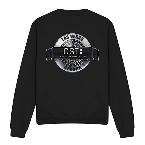 CSI Unisex Vuxen Rendered Logo Sweatshirt XL Svart Black XL