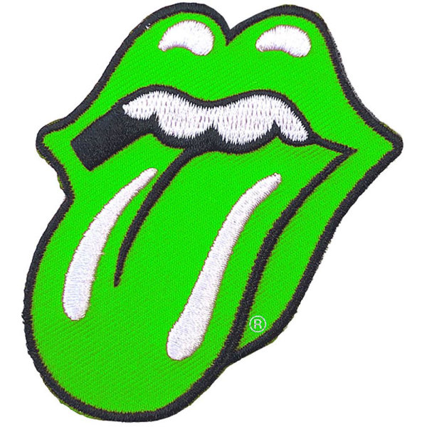 Rolling Stones Classic Tongue Patch One Size Grön Green One Size