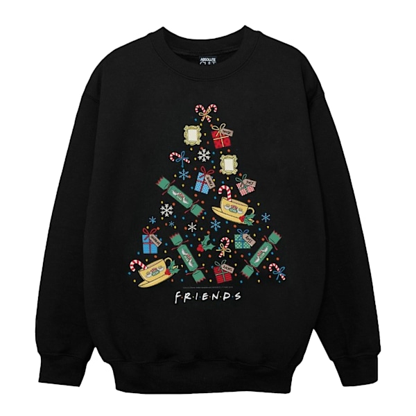 Friends Boys Julgran Sweatshirt 3-4 År Svart Black 3-4 Years