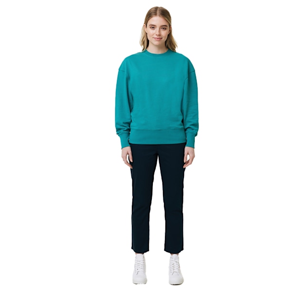 Iqoniq Unisex Vuxen Kruger Återvunnen Bomull Rund Hals Avslappnad Passform Verdigris XXS