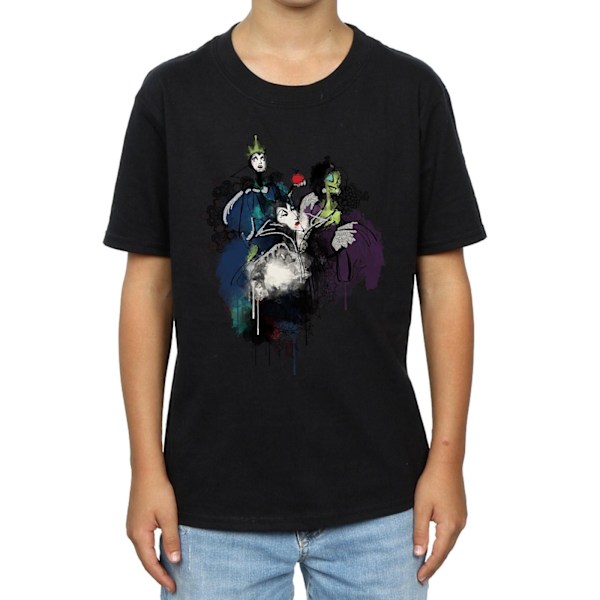 Disney Boys Villains Sketch T-Shirt 12-13 år Svart Black 12-13 Years