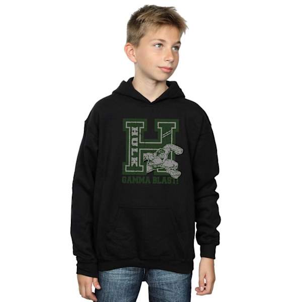 Marvel Pojkar Hulk Gamma Blast Hoodie 7-8 År Svart Black 7-8 Years