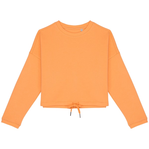 Native Spirit Dam/Kvinnor Oversized Crop Sweatshirt XS Aprico Apricot XS