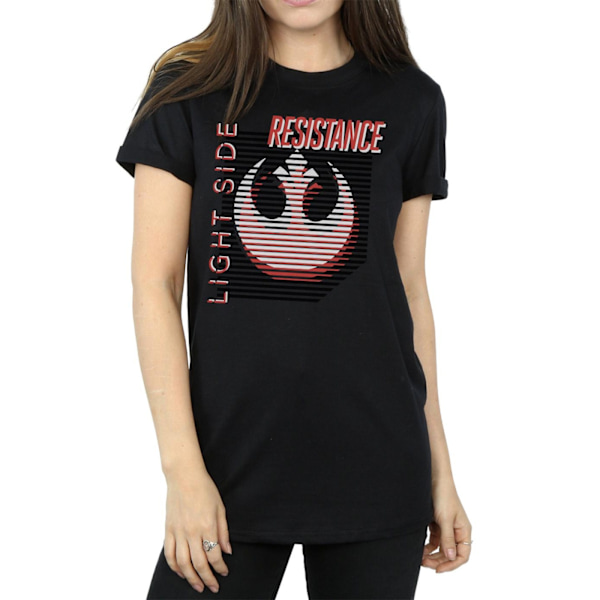Star Wars Dam/Damer The Last Jedi Light Side Bomull Boyfrie Black L