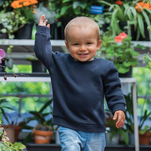 Babybugz Baby Essential Sweatshirt 12-18 månader Marinblå Navy 12-18 Months