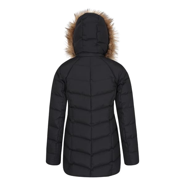 Mountain Warehouse Isla II Lång Dunjacka för Kvinnor/Dam 6 UK Jet Black 6 UK
