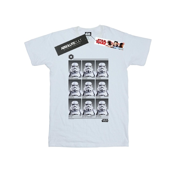 Star Wars Dam/Damer Stormtrooper Yearbook Bomull Boyfriend White 3XL