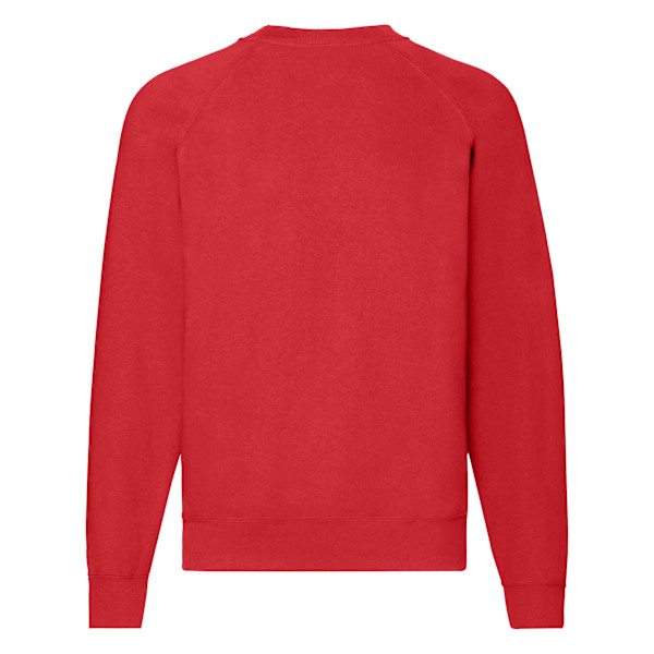 Fruit Of The Loom Classic 80/20 Raglan Sweatshirt M Röd Red M