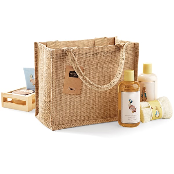 Westford Mill Jute Mini Presentpåse (6 liter) One Size Naturlig Natural One Size