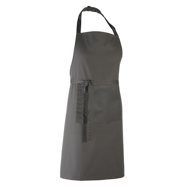 Premier Dam/Kvinnors Färger Bip Förkläde Med Ficka / Arbetskläder Dark Grey One Size