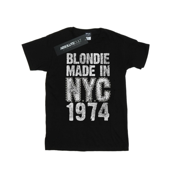 Blondie Dam/Dam Punk NYC Cotton Boyfriend T-Shirt L Svart Black L