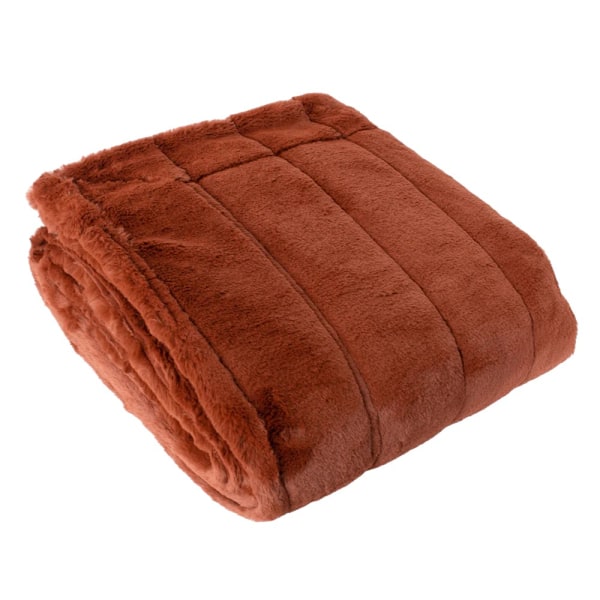 Riva Home Empress Faux Fur Throw 140 x 200cm Rost Rust 140 x 200cm