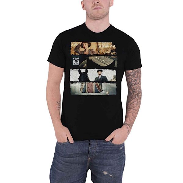 Peaky Blinders Unisex Adult Slices T-Shirt S Svart Black S