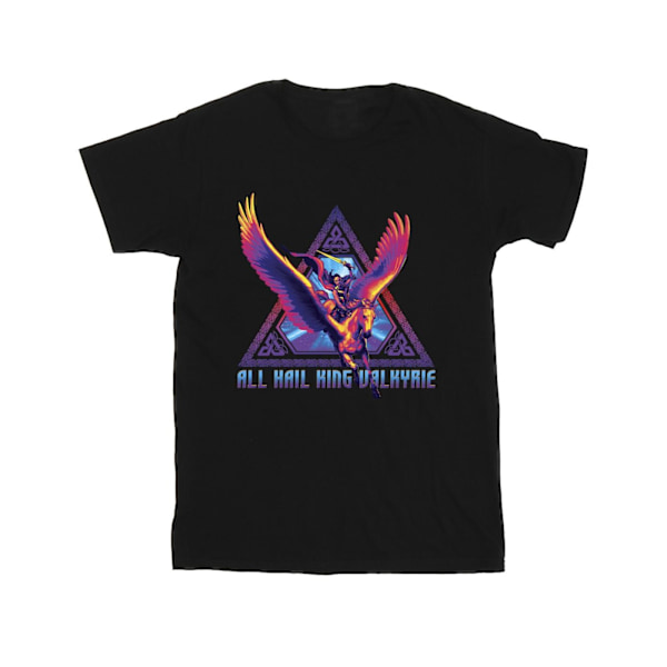 Marvel Boys Thor Love And Thunder Valkyrie T-Shirt 5-6 År Blå Black 5-6 Years