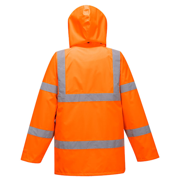 Portwest Herr Regn Hi-Vis Andningsbar Säkerhetstrafikjacka XL O Orange XL