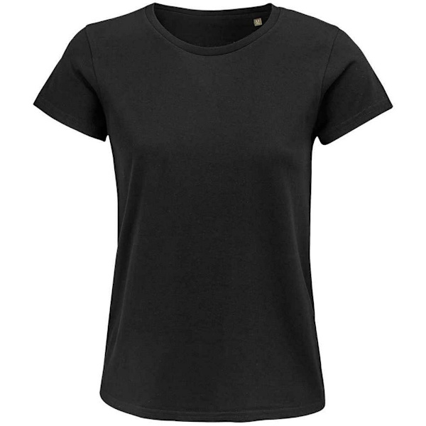 SOLS Dam/Kvinnor Crusader Ekologisk T-shirt M Deep Black Deep Black M
