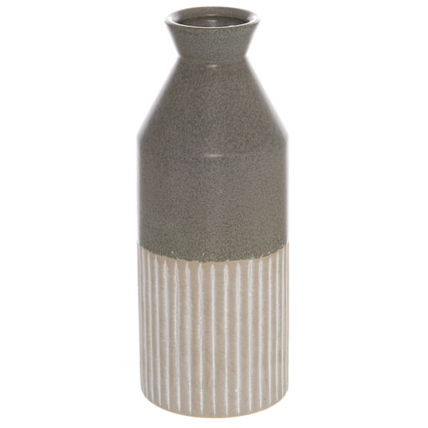 Hill Interiors Mason Collection Ellipse Keramik Hög Vas 40cm Grey 40cm x 12cm x 12cm