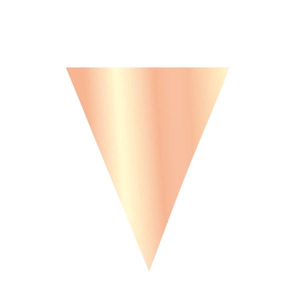 Ekträ Metallic Solid Colour Vimpel One Size Rose Gold Rose Gold One Size