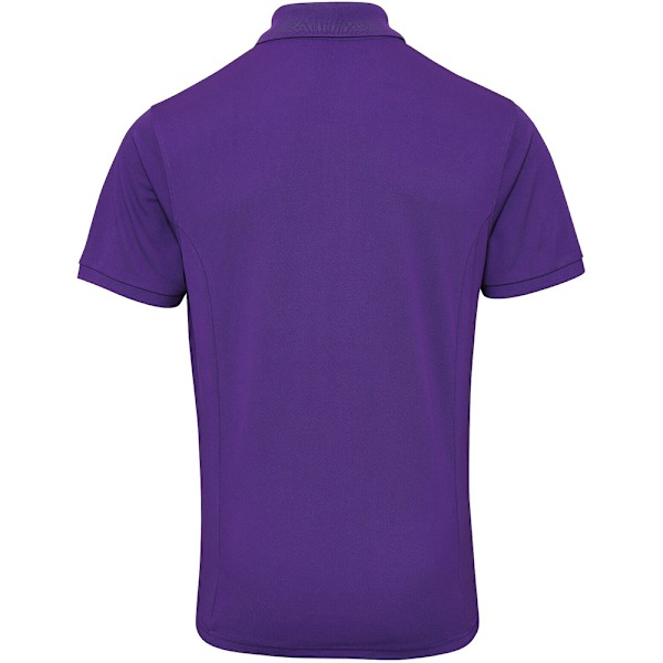 Premier Mens Coolchecker Plus Pique Polo Med CoolPlus S Lila Purple S