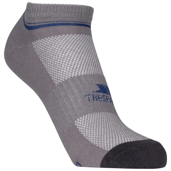 Trespass Unisex Vuxna Isolate Coolmax Träningsstrumpa (2-pack) Platinum/Dark Grey 7-11 UK