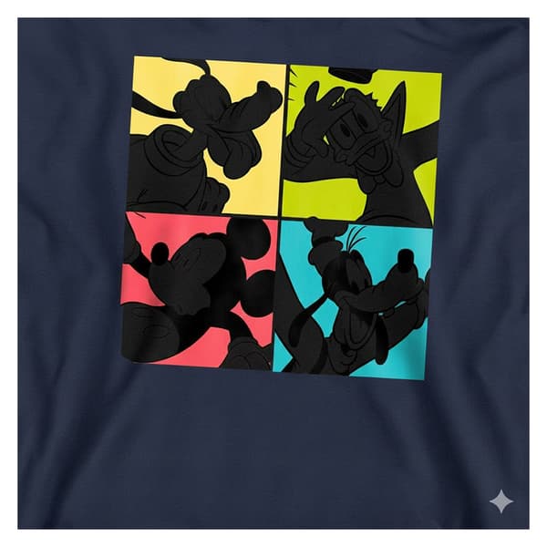 Mickey Mouse Barn-hoodie med boxig passform 7-8 år marinblå Navy 7-8 Years