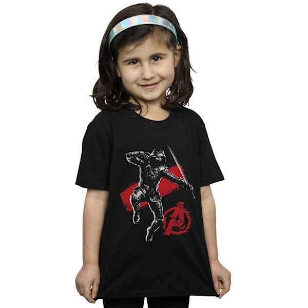 Marvel Girls Avengers Endgame Mono Ronin Bomull T-shirt 12-13 år Black 12-13 Years