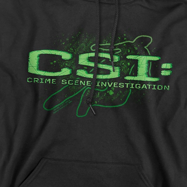 CSI Herr Shadow Sketch Hoodie L Svart Black L