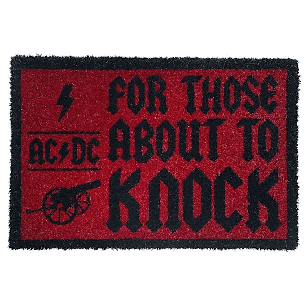 AC/DC For Those About To Knock Dörrmatta One Size Röd/Svart Red/Black One Size