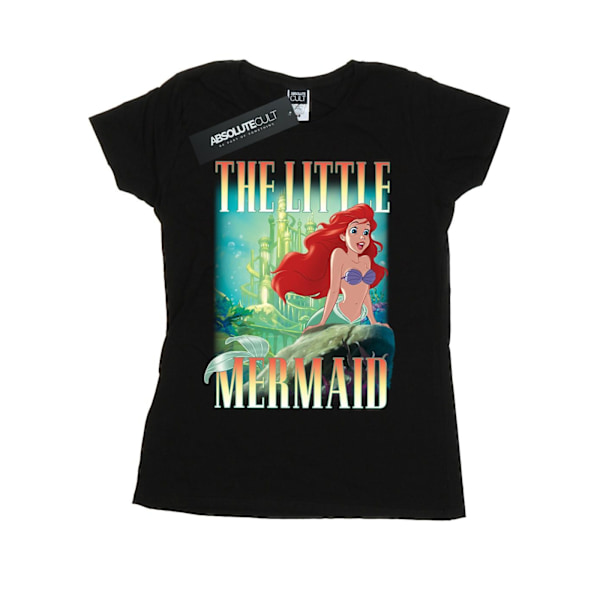 Disney Dam/Kvinnor Den Lilla Sjöjungfrun Ariel Montage Bomull T- Black XXL