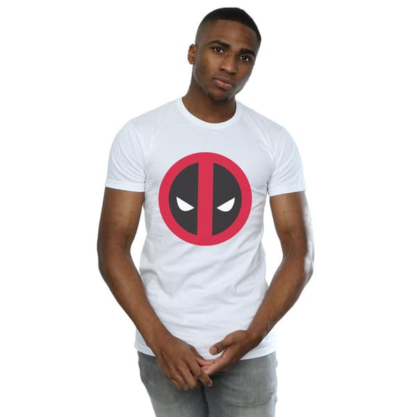 Marvel Herr Deadpool Stor Ren Logotyp T-shirt L Vit White L