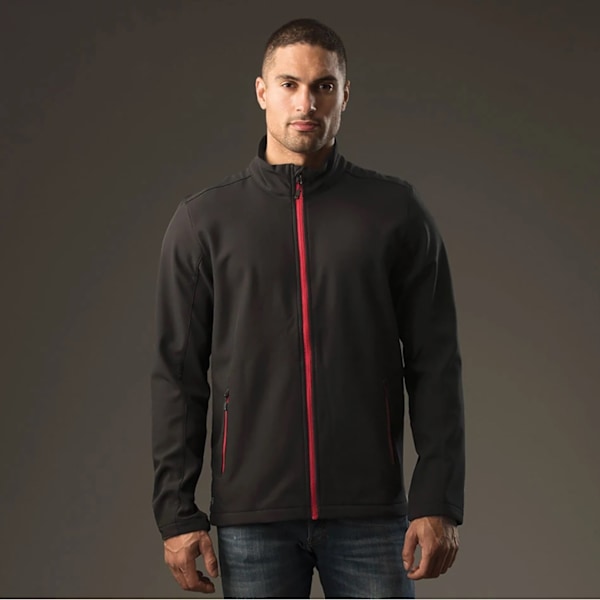 Stormtech Orbiter Soft Shell Jacka M Svart/Ljusröd Black/Bright Red M