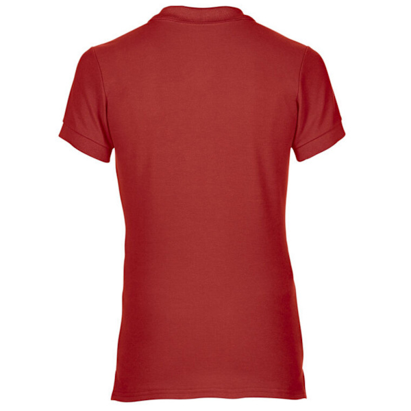 Gildan Dam/Dam Dubbel Piqué Poloshirt XXL Röd Red XXL