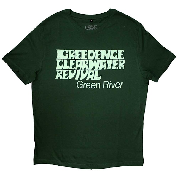 Creedence Clearwater Revival Unisex Green River T-shirt X Irish Green XXL